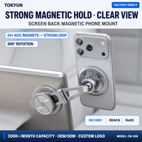 Support magnétique pliable et réglable pour téléphone de voiture, fixation adhésive pour tableau de bord, pour smartphone, vente en gros, fournisseur d'usine OEM ODM