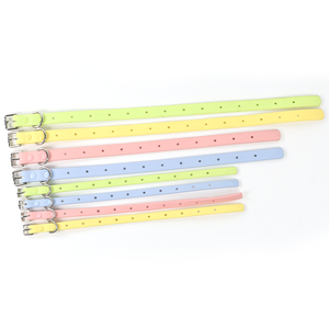 Luxus-Custom-Logo mehrfarbiger grüner blauer Halsband-PVC-Beschichtetes wasserdichtes Halsband und Leinenset mit Namensschild - Product Image 2