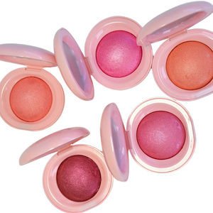 Illuminatore per guance fard <span class=keywords><strong>al</strong></span> forno colori personalizzati rosa arancione naturale Palette di fard vegano - Product Image 1