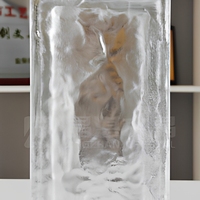 Brique de verre transparente Ice Shadow, bloc creux pour la maison, le bureau, la salle de bain