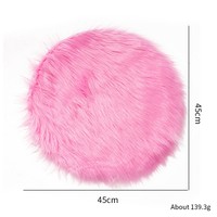 ZHI JIA Tapis carré professionnel en fausse fourrure pelucheuse style INS avec fond en tulle pour la photographie d'ongles, le vernis à ongles et les accessoires de diffusion en direct