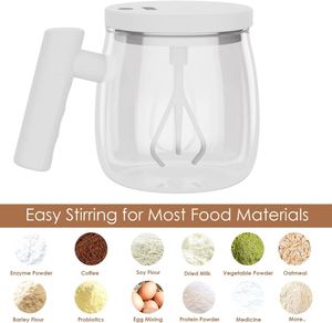 New Custom Coffee Water <b>Cup</b> Usb Automatic Mixing <b>Cup</b> Fitness Protein Milkshake Mixing <b>Cup</b> with Custom logo - Product Image 4