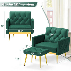 Canapé-lit <span class=keywords><strong>convertible</strong></span> moderne en velours Best Candy, pliable avec pieds dorés, rose pastel et <span class=keywords><strong>bleu</strong></span> - Product Image 3
