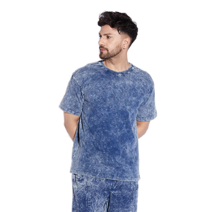 เสื้อยืดซักได้ระบายอากาศได้ดีไซส์พิเศษชุดกางเกงขาสั้นเสื้อออกกำลังกายแบบถักน้ำหนักเบาดีไซน์ดีไซน์ดีไซน์พิมพ์ลายกรดจากปากีสถาน - Product Image 1