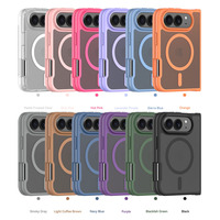 Étui magnétique N52 pour iPhone 18 Duo, coque en TPU+PC, effet mat, protection contre les chocs