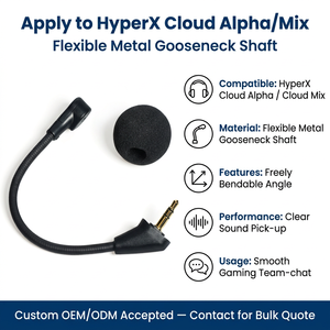 Microphone de jeu Cloud <span class=keywords><strong>Alpha</strong></span> de remplacement uniquement pour les casques de jeu <span class=keywords><strong>HyperX</strong></span> Cloud <span class=keywords><strong>Alpha</strong></span>/Mix - Product Image 2