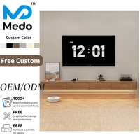 Meubles TV contemporains, supports muraux modernes en bois pour salon, personnalisation d'usine