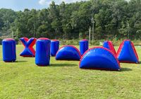Vente chaude en gros bunker de Paintball gonflable CS obstacles bunkers interactifs d'arène de jeu pour les activités de team building