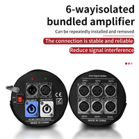 Amplificateur de signal DMX opto-isolé 6 voies AICPOSE, 1 entrée 6 sorties, répartiteur de signal 6 canaux pour éclairage de scène