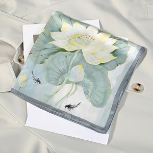 Pañuelo Cuadrado Pequeño <span class=keywords><strong>de</strong></span> Seda <span class=keywords><strong>de</strong></span> Morera 100% Suave <span class=keywords><strong>de</strong></span> 53 cm para Mujer, Cinta para <span class=keywords><strong>el</strong></span> Pelo <span class=keywords><strong>de</strong></span> Primavera Verano, Pañuelo <span class=keywords><strong>de</strong></span> Moda para <span class=keywords><strong>el</strong></span> Cabello y <span class=keywords><strong>el</strong></span> Cuello - Product Image 5