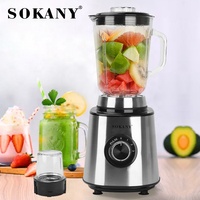 SOKANY SK-150s mélangeur de fruits réglable à 3 vitesses mélangeur multi-usages orange de fruits frais extracteur de presse-agrumes électrique