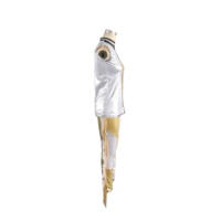 Feuille brillante danse garçon Style porter paillettes or blanc gland danse Costume fou extraterrestre homme scène Performance Jazz danse porter