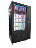 Distributeur automatique WEIMI modèle 55 pour snacks et boissons avec grand écran tactile pour la promotion dans les gares et les centres commerciaux