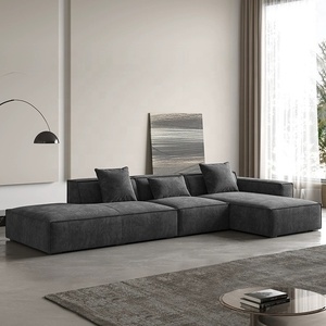 Nordic Modern Minimalism Living Room <strong>L</strong> <strong>Shaped</strong> Combination Modular Fabric Sectional <strong>Sofa</strong> - Product Image 1