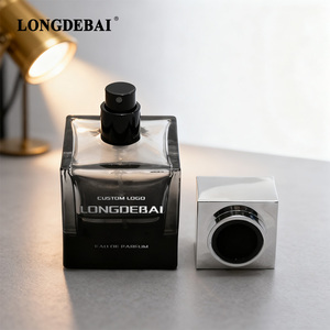 Best Selling Custom 30ml Perfume <b>Spray</b> <b>Bottle</b> 50ml Perfume Glass <b>Bottle</b> 100ml Black Square <b>Empty</b> Perfume <b>Bottle</b> with Gold Lid - Product Image 3