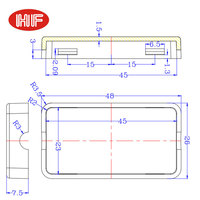 Boîtier d'adaptateur secteur en plastique de petite taille, fabricants de boîtiers de panneaux de commande électriques personnalisés en DIY, boîtier électrique en ABS