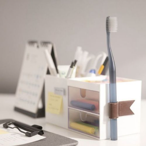 Adhesivo Durable Multifuncional Pen Loop Clip Cable Winder Vegan Leather Pen Holder - Product Image 4