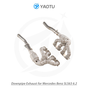 Colector de Escape de Acero Inoxidable YT para Mercedes Benz SLS63 6.2 con Catalizador y Aislamiento Térmico, Piezas de Auto de Alto Rendimiento - Product Image 4