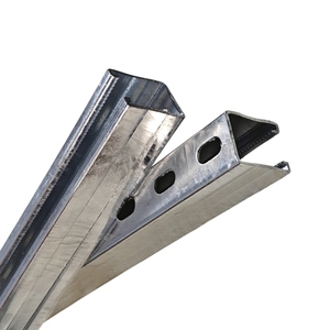 Thép cán nguội đục lỗ kênh kim loại xây dựng kích thước tiêu chuẩn gi mạ kẽm strut rãnh kênh - Product Image 1