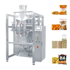 Factory 50g 200g 500g Nitrogen puffed pouch packaging bean roasted peanuts automatic snack weighing packing machine