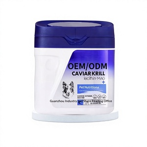 Poudre de lait pour chiens OEM/ODM avec lécithine et huile de krill, complément nutritionnel pour la santé osseuse et le calcium - Emballage en pot Guangzhou - Product Image 1