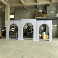 Papan Latar Belakang Pernikahan 3D Muwei White, Panel Bunga untuk Acara Pesta dan Upacara - Ukuran Dapat Disesuaikan