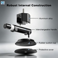 Support de caméra d'action pour moto Altowell de qualité industrielle, ventouse en alliage d'aluminium robuste de 3 pouces, pompe manuelle, capacité de charge de 15 à 20 kg
