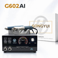 Nouvelle Meuleuse Sans Balais 300W 60000 tr/min Double Pièce à Main 12Ncm pour Bijoux, Or, Bois, Métal, Gravure, 3 Modes IA, Vitesse Variable, Pédale au Pied