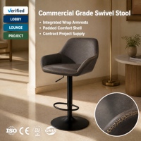 Chaise de bar ergonomique avec siège à vérin et pivotant pour poste de travail, laboratoire, comptoir de réception, maison – Vente en gros et personnalisation