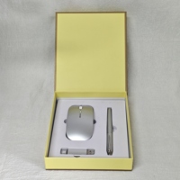 Boce Souris sans fil 3-en-1 Clé USB Stylo Logo personnalisé Coffret cadeau d'entreprise pour réunion annuelle senior