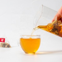 15 Sachets de Thé Pyramidaux aux Herbes 3g – Feuille de Molène, Ginseng, Baies de Sureau, Gingembre, Thym – Nettoyage Pulmonaire et Soutien à la Santé – Certifié HACCP – OEM TOP