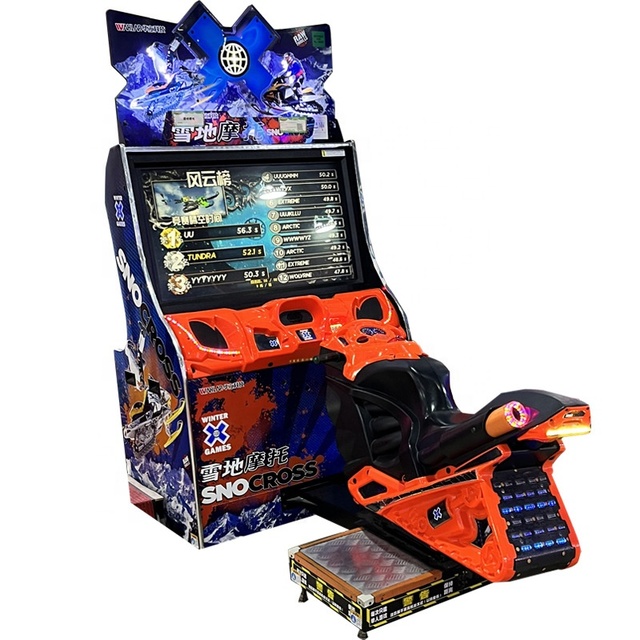 KAIMI Durable Adjustable 42-Inch Racing Motor Car Coin Operated Machine Driving Simulation Amusement Arcade Game Center English