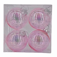 100mm boule en plastique Transparent ornement d'arbre de noël ornement en plastique souple boule pour animaux de compagnie 6cm/8cm/10cm
