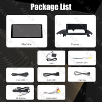 Autoradio double DIN DSP GPS avec façade pour LEXUS RX 2016-2019 LHD/RHD, écran tactile Android CarPlay noir mat, panneau de garniture ABS