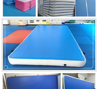 Tapis de yoga gonflable en PVC – Option personnalisée portable et étanche pour gymnastique, danse, taekwondo, arts martiaux, matelas pneumatique pour figures acrobatiques