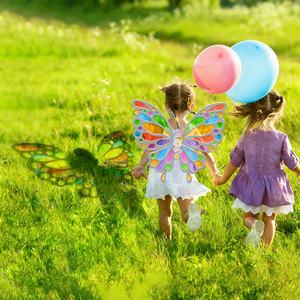 Jouet pour enfants personnalisé, ailes de fée papillon à faire soi-même, cadeau d'anniversaire pour Noël, fête d'<span class=keywords><strong>Halloween</strong></span>, costume de princesse, déguisement, cadeau - Product Image 1