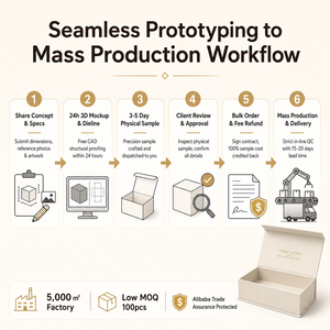 Servicio de Prototipado de Embalajes Personalizados, Envío Rápido en 3-5 Días, Todos los Estilos de Cajas, Dieline Gratuito, Prueba 3D, Reembolsable, 100% OEM - Product Image 6