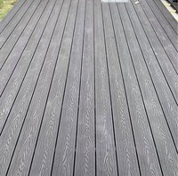 Maßgefertigte Verbund-Hohlkammer-Runddielen mit Holzoptik, Wasserfeste WPC-Terrassendielen mit 3D-Prägung für Außenbereiche