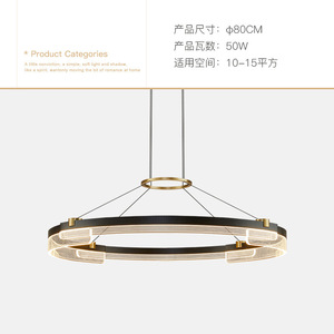 Modern Minimalist LED Pendant <b>Lights</b> for Living Room <b>Dining</b> Room Elegant Nordic Style Luxury Circular <b>Light</b> Fixtures Creative - Product Image 6