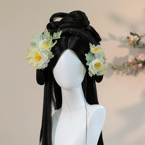 2026 New Original Antique Style Handmade Silk <b>Flower</b> Gradient Hair Clip Hanfu Headwear <b>Sweet</b> Makeup Hair Accessories - Product Image 1