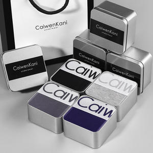 Calzoncillos Bóxer Ultrafinos de Algodón Modal con Grafeno para Hombre, Ropa Interior Cómoda, Caja de Regalo, Color Puro, Cintura Media - Product Image 6