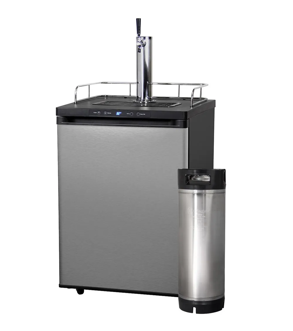 Alta eficiência projecto torre dispensador cerveja kegerator refrigerador