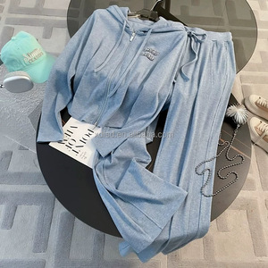 Conjunto <span class=keywords><strong>de</strong></span> <span class=keywords><strong>Ropa</strong></span> Deportiva para <span class=keywords><strong>Mujer</strong></span> Otoño-Invierno, Pantalones para Correr, Cárdigan, Sudadera con Capucha, Traje Deportivo para <span class=keywords><strong>Mujer</strong></span>, Fabricante <span class=keywords><strong>de</strong></span> Trajes para Correr - Product Image 3