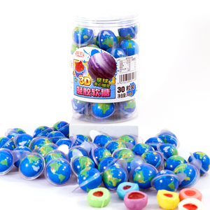 巨型软糖批发球形水果味糖果甜软可咀嚼OEM/ODM廉价瓶装糖果适合聚会 - Product Image 2