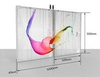 Écran transparent LED haute luminosité couleur pleine, intérieur/extérieur, fin, personnalisé, mural, 1080p