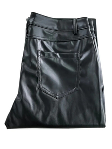 <span class=keywords><strong>Pantaloni</strong></span> da <span class=keywords><strong>Uomo</strong></span> Personalizzati in Ecopelle Stile Ciclista, <span class=keywords><strong>Pantaloni</strong></span> in PU Tinta Unita Stile Western, <span class=keywords><strong>Pantaloni</strong></span> alla Moda Slim-Fit a Gamba Dritta - Product Image 5