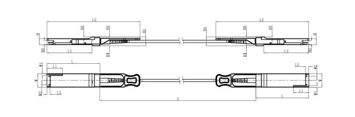 QSFP28 AOC 850nm 100G에 대한 100Gbps QSFP28 토대 SR4 케이블 1m-60m OM3 MTP MPO VCSEL 핀 AOC 케이블