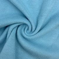 Tissu en maille double de modal et polyester 270 GSM luxueux, certifié GOTS GRS, polaire simple brossée chaude pour sweats à capuche d'hiver haut de gamme