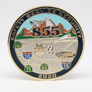 เหรียญเคลือบอ่อนเคลือบสีทองแบบอเมริกันทำจากโลหะวัสดุทองเหลืองสั่งทำ - Product Image 2