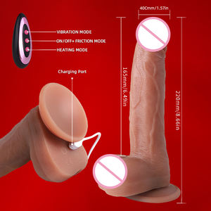 <span class=keywords><strong>Dildo</strong></span> cetakan silikon lembut cangkir isap pengendali jarak jauh nirkabel wanita getaran pemanas teleskopik sisipan Penis wanita <span class=keywords><strong>Dildo</strong></span> - Product Image 3